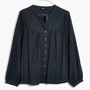 Madewell. Casual button up peasant top